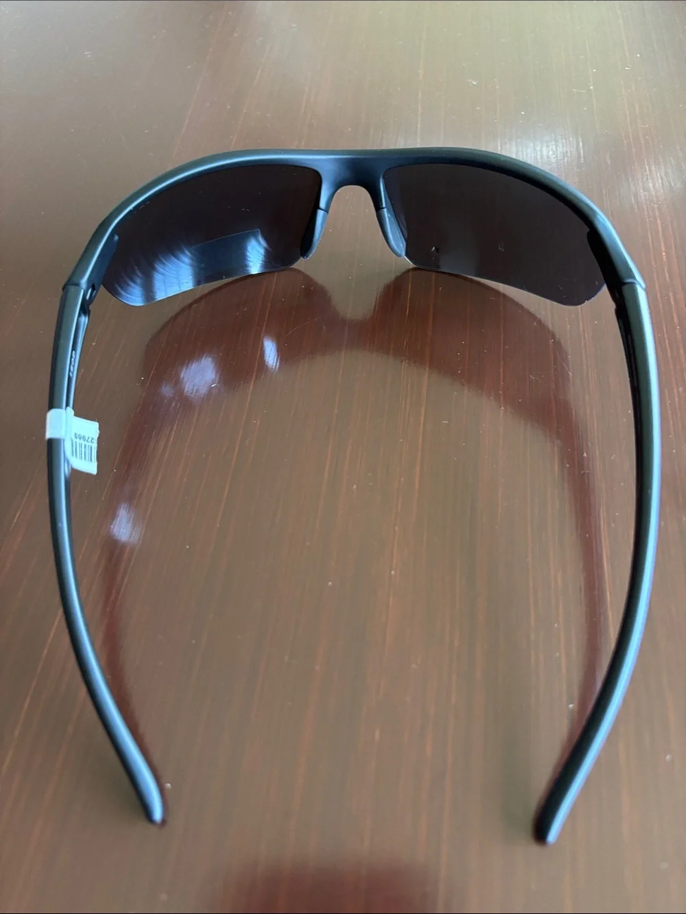 Izod Blue Mirror Rimless wrap around frame, 100% UV protection sporty,6013